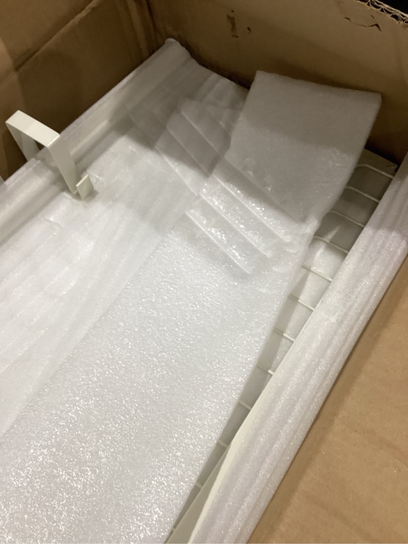 Condition photo showing Good Condition for incomplet)))milkshake white 3 tier over sink dish rack drainer with cover - space-saving organized drying rack for dishes, glasses, bowls, cutlery