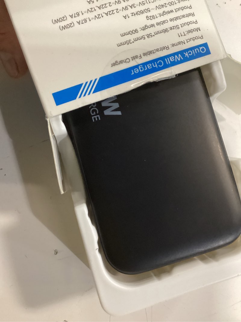 Condition photo showing New/Like New for 4-in-1 retractable gan wall charger plug for iphone 17 usb c,travel essentials brick multiport,3ft lightening+ type c cables,40w fast charging foldable block for iphone 17 pro/16/15/14/13,ipad,galaxy type-c & lightening cables black