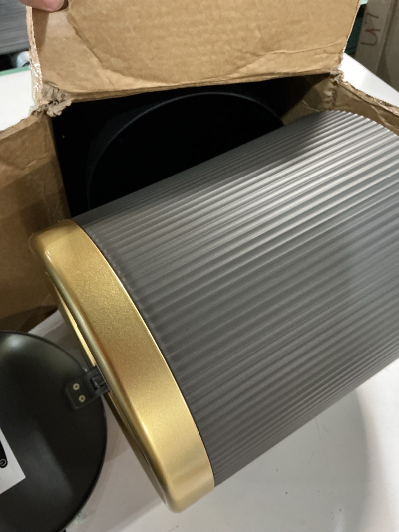 Condition photo showing Good Condition for uralfa automatic motion sensor bathroom trash can with lid, touchless trash bin, smart dog proof garbage can, small waste basket for toilet, office, bedroom, 2.8 gallon, dark grey dark grey 2.8 gallon