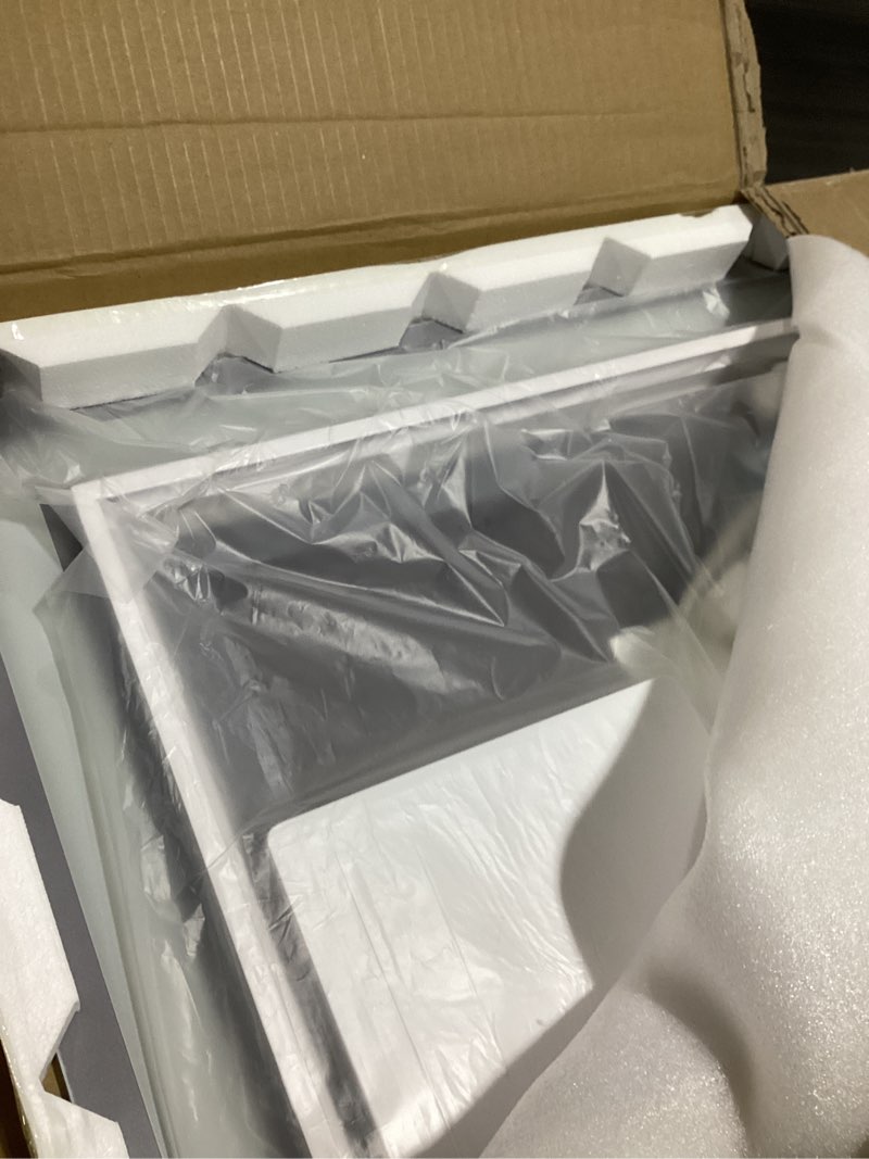 Condition photo showing Good Condition for arched led bathroom mirror 26x38 with backlit and frontlit, dimmable arched illuminated mirror, anti-fog, 3 colors, memory, shatter-proof, etl listed 38"l x 26"w front light and backlit