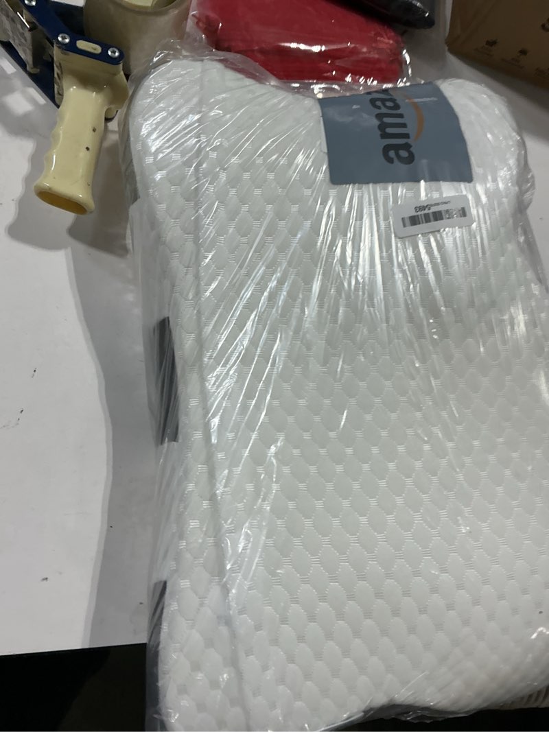 Condition photo showing Good Condition for chxxy memory foam pillows, cervical pillow for neck and shoulder pain relief, ergonomic contour bed pillow, soft for side sleep stomach sleeping and back sleeper-queen size&grey queen size grey