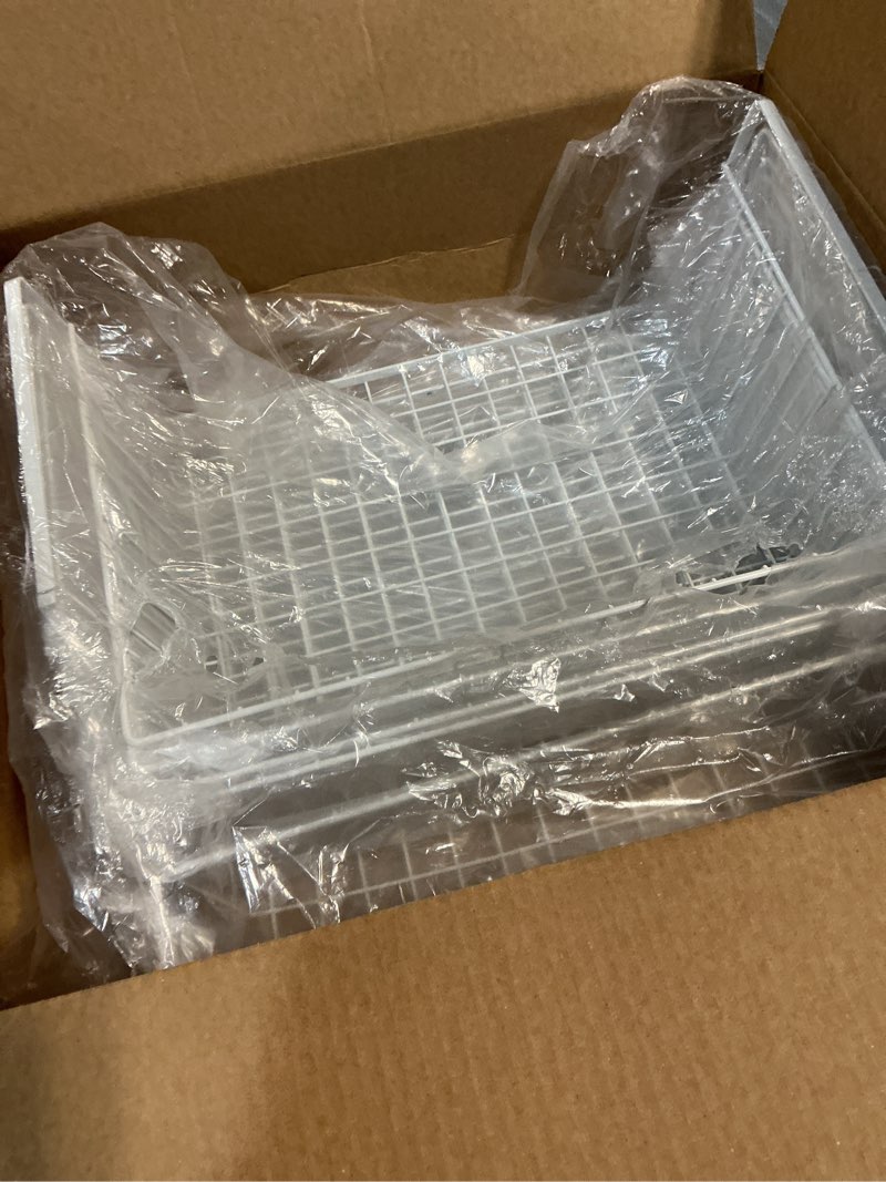 Condition photo showing New/Like New for HOMOKUS Under Shelf Baskets for Storage, Under Shelf Wire Basket Carbon Steel Basket Under Cabinet Shelf, Welding Joints, Baking Finish, Easy to Install without Holes, 6 PCS, Black