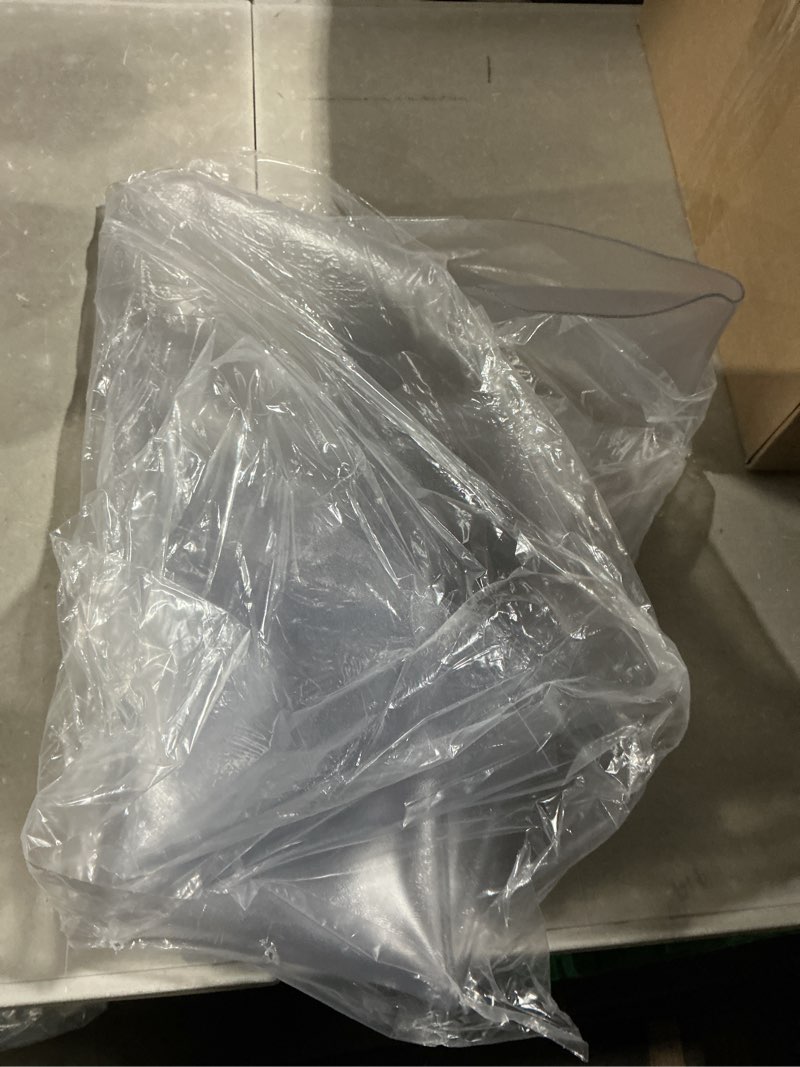 Condition photo showing As Is for pvc table cover protector clear plastic dining room tablecloth desk pad mat 16x24 in wooden furniture coffee glass sofa side cabinet top protection heat resistant table cloths waterproof pvc non-slip clear 16" x 24"