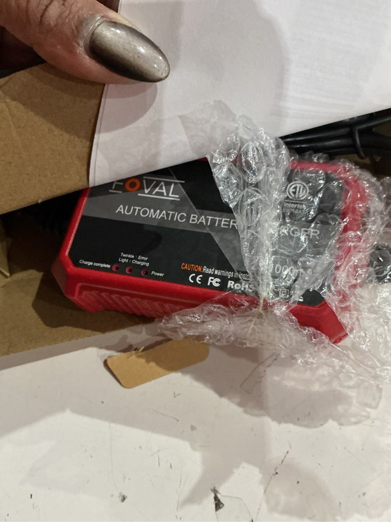 Condition photo showing Good Condition for foval automatic trickle battery charger 12v 1000ma smart battery charger 1a