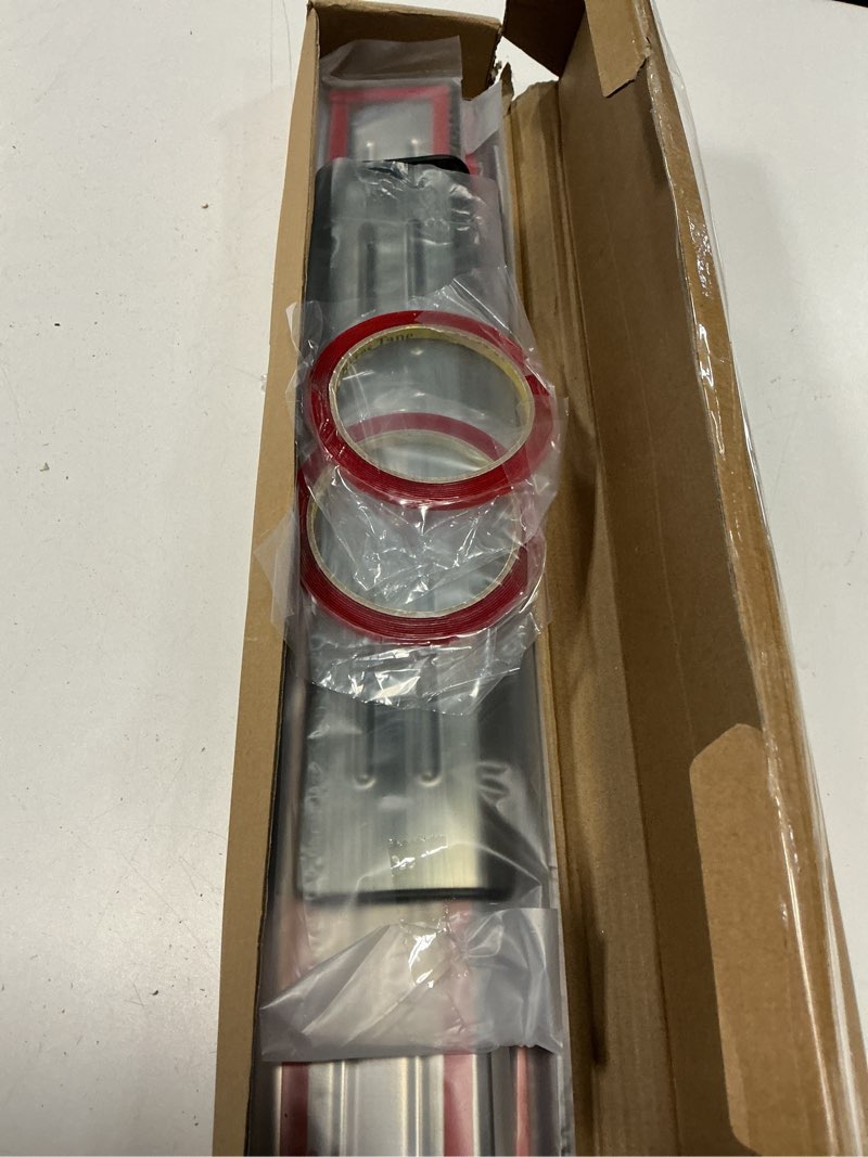 Condition photo showing Good Condition for bibloz stainless steel door sill protector compatible with ford bronco 2021-2024 2025 2026 accessories black brushed 4 door sill guards trim(not for bronco sport) 2021-2025 bronco(no for sport)