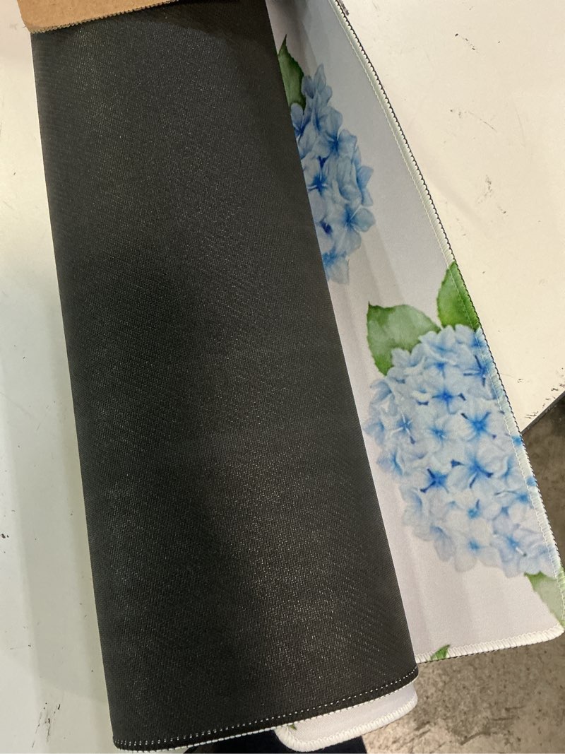 Condition photo showing Good Condition for blue and white chinoiserie floral mahjong mat 31.5"x31.5", oriental chinese mandala flower non-slip noise reduction gaming mat for american mahjong poker card board games dominoes blue bohu