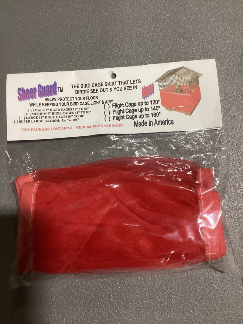 Bird Cage Skirts - Size Super Large (Red)