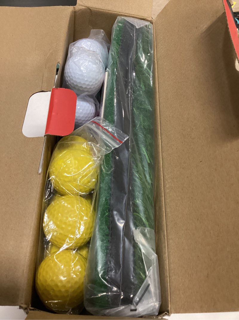 Condition photo showing Good Condition for durarange pop-up golf chipping net - ultimate target training chip aids for precision & distance, outdoor | indoor practice, golfer gift 1 black net+ 2 mats+ 12 balls + 6 greeting cards