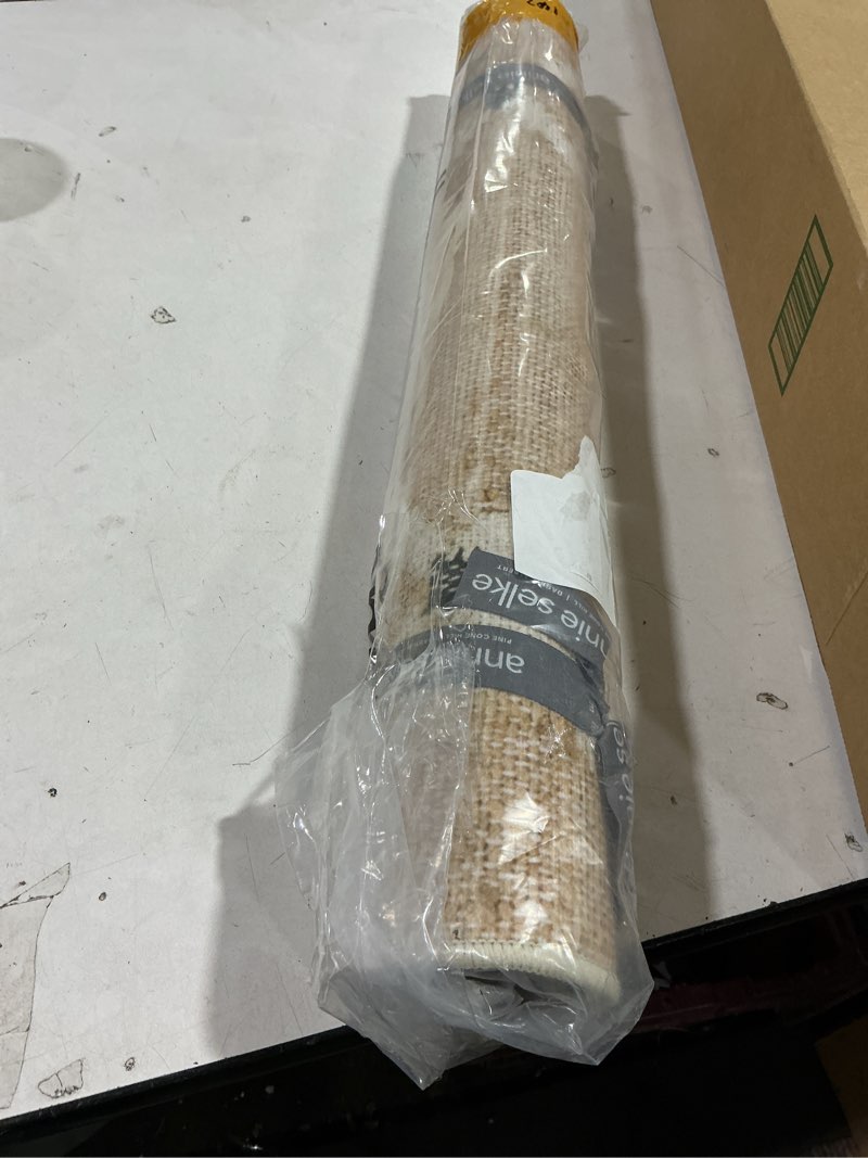 Condition photo showing New/Like New for Dash and Albert Kali Machine Washable Area Rug - 2' x 3' Natural - Diamond Accent Rug - Anti-Slip Backing, Lightweight, Machine Washable, High Traffic Areas Kitchen, Mudroom, Laundry Room 2' x 3' (Rectangular) Kali Natural