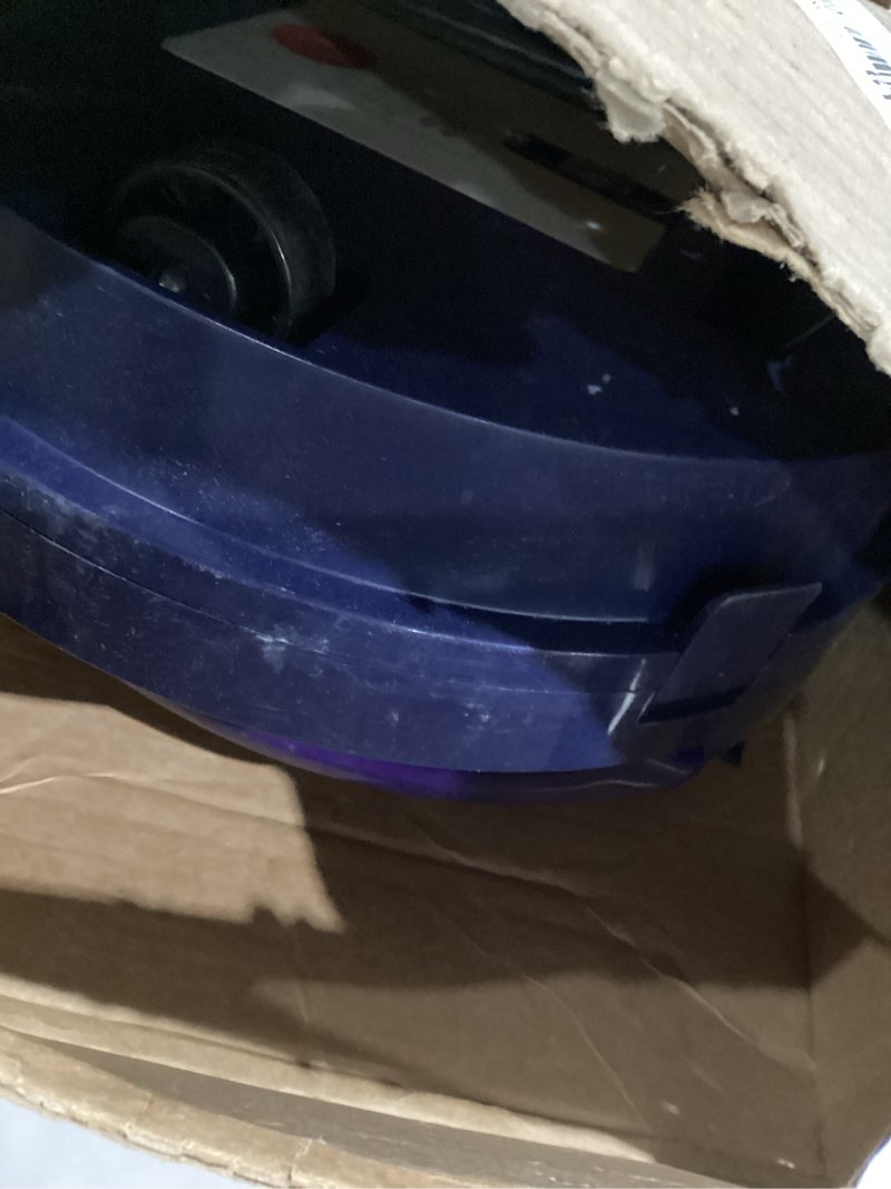 Condition photo showing As Is for X1 Robotic Pool Vacuum for Above Ground Pool, Automatic Cordless Pool Cleaner with 45W Dual-Motor, Ideal for Above-Ground Flat Pool, 2L Debris Capacity Dark Blue and Purple