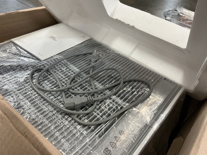 Condition photo showing As Is for coway air purifiers for large room whole home up to 4,253ft², 2 sets of xl washable pre-filters and hepa filters for dual purification, aqi, turbo mode, timer, wheels, 5yr warranty, prox(w) prox white
