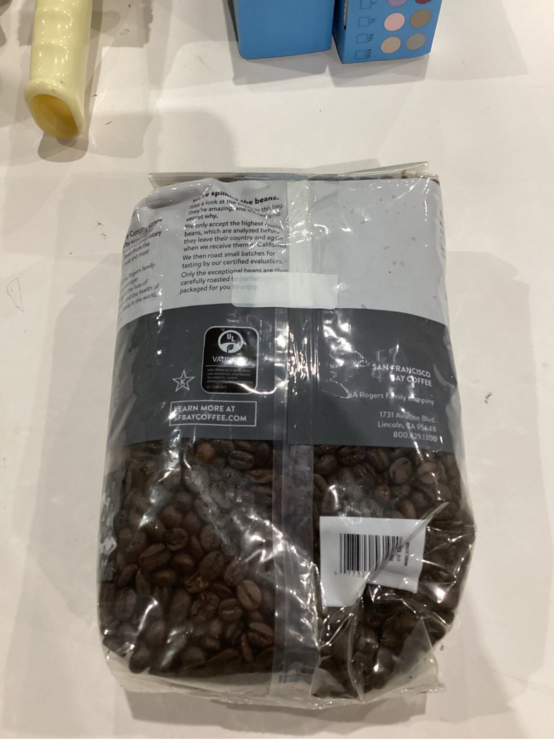 Condition photo showing New/Like New for San Francisco Bay Whole Bean Coffee – Bay Bridge Blend (2lb Bag), Medium Roast Bay Bridge Blend 32 Ounce (Pack of 1)