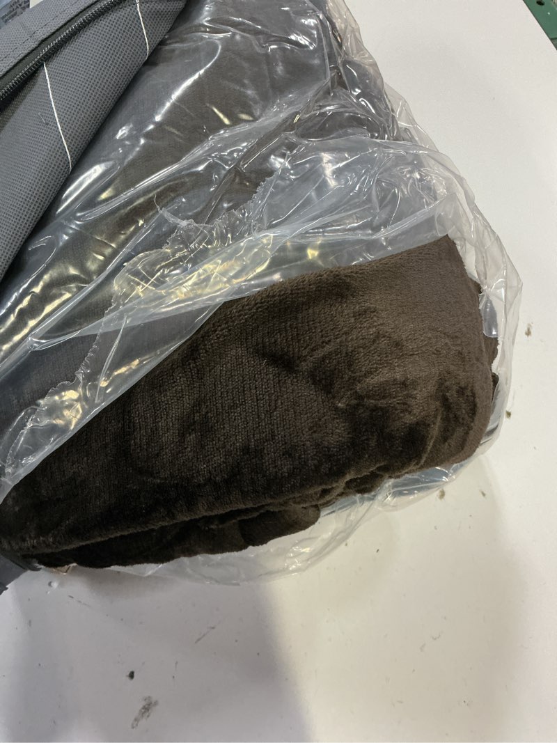 Condition photo showing New/Like New for kawahome sherpa fleece twin size winter blanket for bed, extra warm heavy | thick super soft 500gsm large plush blankets for extreme cold weather, birthday gift for adults, 66" x 90" brown brown twin ( 66" x 90" )