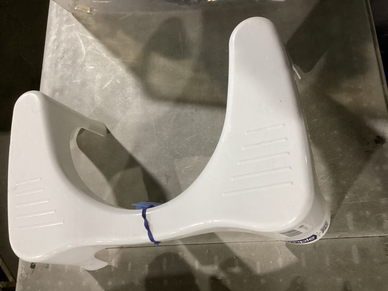 Condition photo showing As Is for squatty potty simple curve bathroom toilet stool 7" white