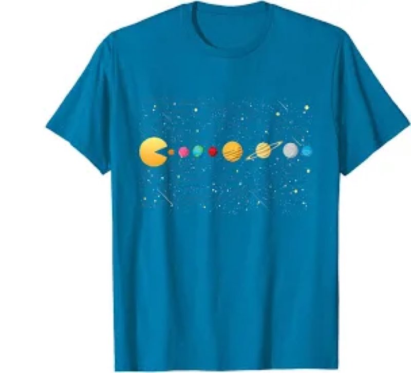 (SIMILAR )Solar System Astronomy Space Video Games Funny Gifts Graphic T-Shirt