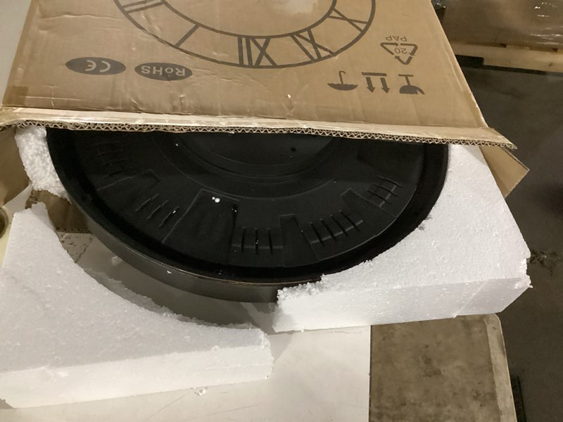 Condition photo showing Good Condition for 20in large real moving gears wall clock for living room, battery operated wall clocks decorative vintage, home office clock, gift for family, friends copper 20in-arabic