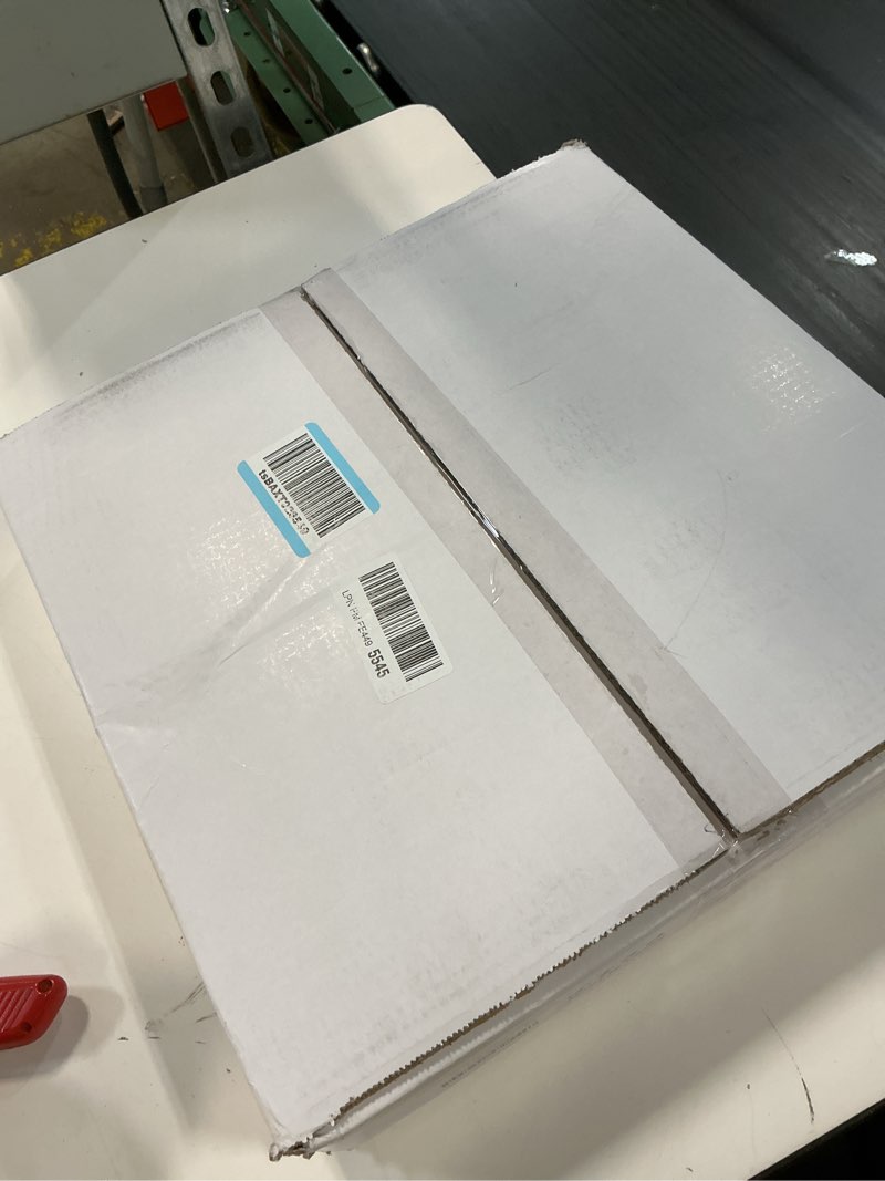 Condition photo showing Good Condition for o'neeldy modern led chandeliers white pendant light fixture 3 ring flush mount chandeliers with adjustable hanging cord for bedroom,kitchen, island cafe white, stellar rings chandelier