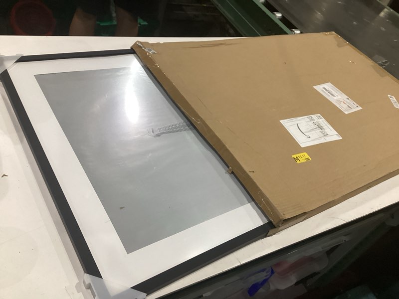 Condition photo showing Good Condition for upsimples 24x34 poster frame, display pictures 20x30 with mat or 24 x 34 without, wall hanging picture frames, black, 1 pack black 24x34