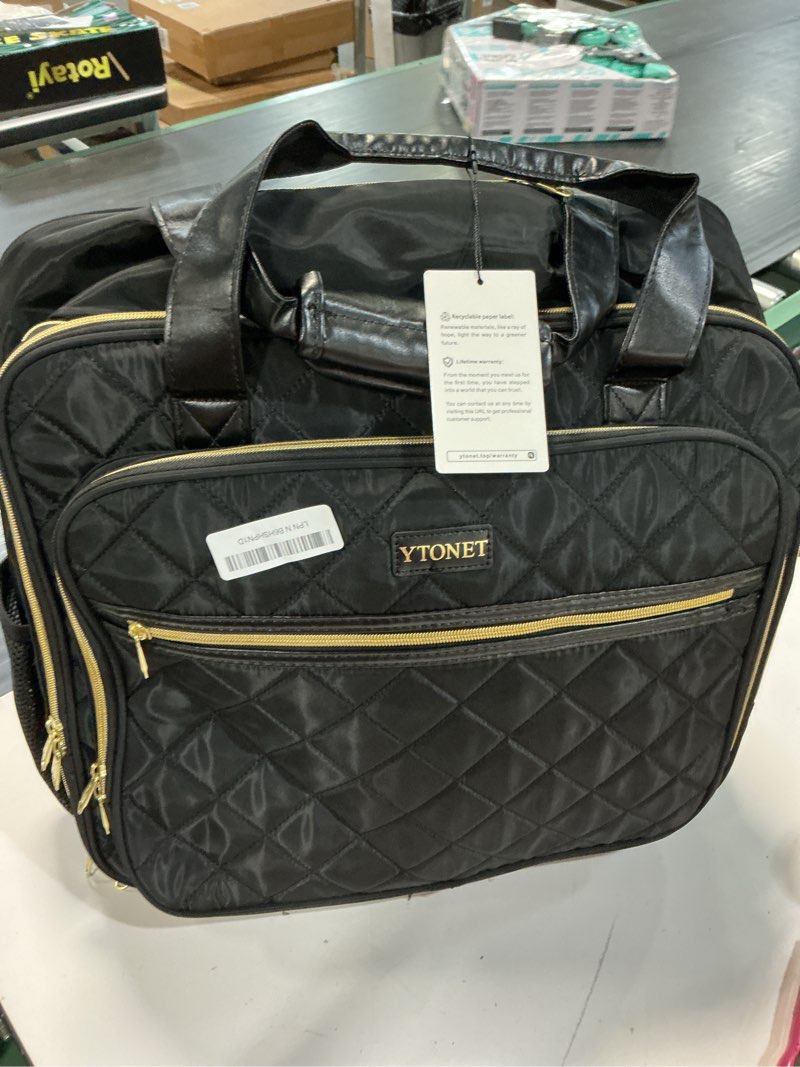 Condition photo showing Good Condition for ytonet rolling briefcase for women, extra large rolling laptop bag fits 18 inch laptop, computer bag with wheels for work travel college business overnight wife mom teacher, black x-large black