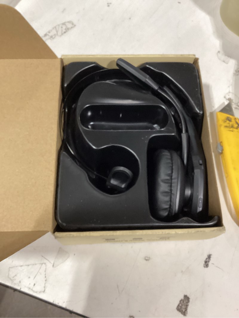 Condition photo showing Good Condition for trucker bluetooth headset, wireless headset with mic, bluetooth headsets with dual noise cancelling microphone & mute button, 55hrs working time pc headsets for cell phones, computer, truck driver black