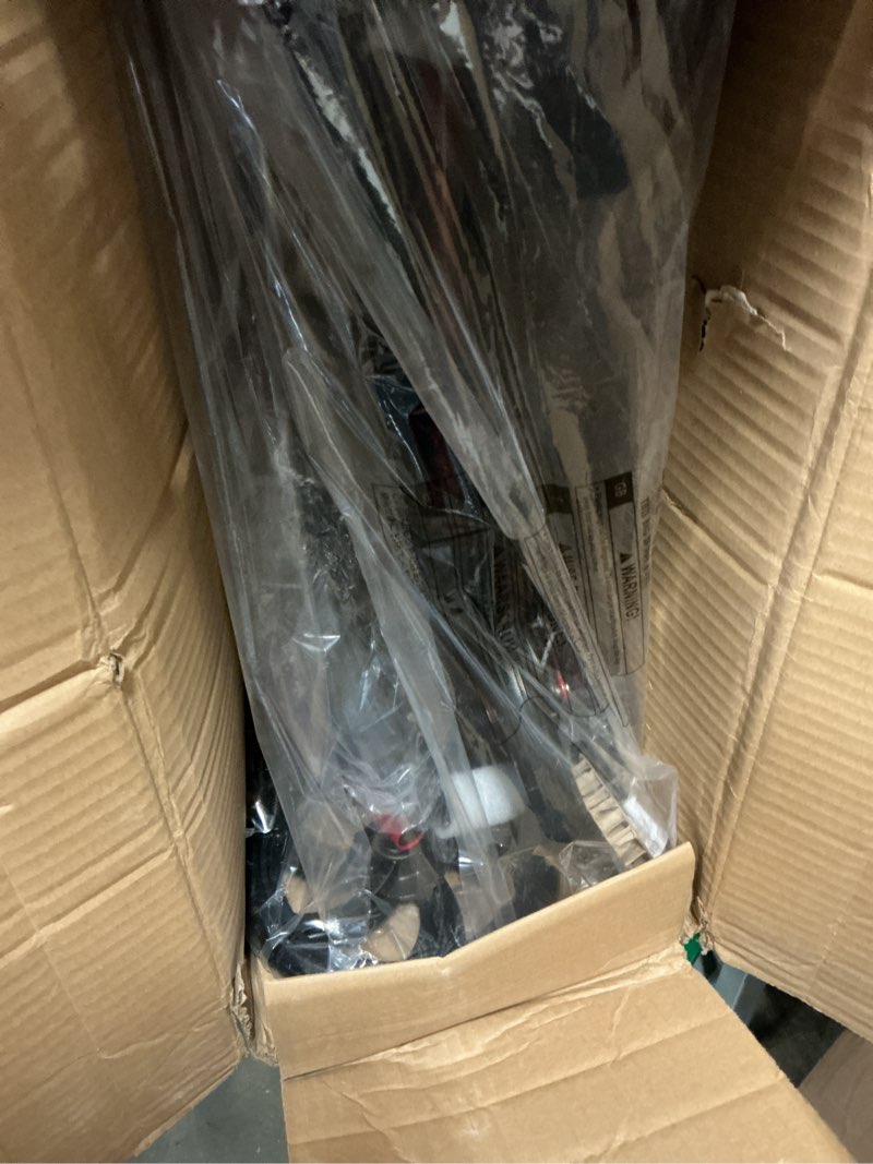 Condition photo showing New/Like New for drive medical rollator walker with seat - stable mobility support - height adjustable - durable steel frame construction - smooth 7.5" wheels - foldable frame - 350 lb limit - red