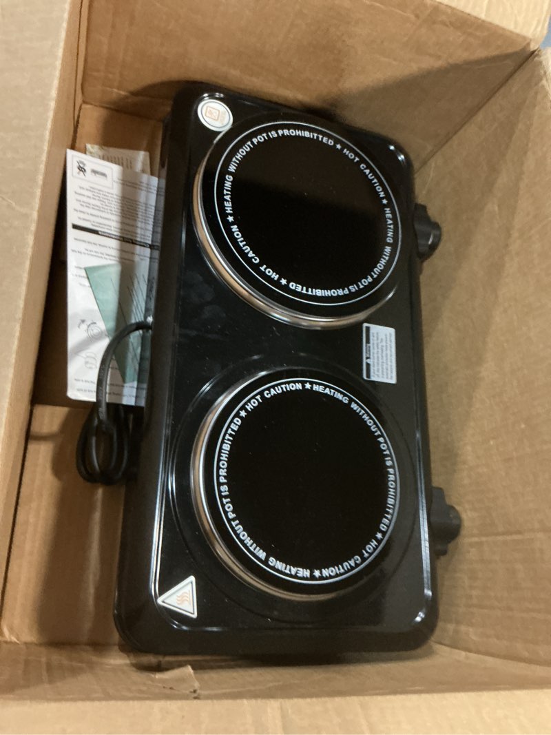 Condition photo showing Good Condition for 2000w portable infrared electric double burner hot plate cooktop cooking stove