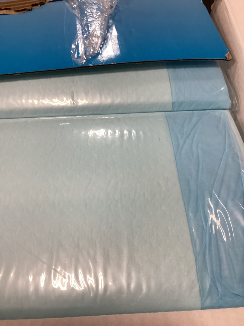 Condition photo showing New/Like New for super absorbency disposable leakproof underpads with quick drying for baby, adults, puppy, dog bed pee pads, extra large, xxl incontinence pads, 30” x 36”, 50 count 50 count 30" x 36"