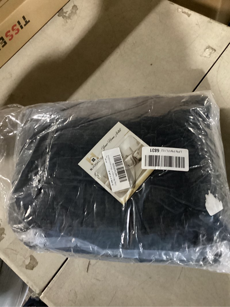 Condition photo showing Good Condition for h.versailtex 4 piece stretch sofa covers for 3 cushion couch covers for living room furniture slipcovers (base cover plus 3 seat cushion covers) upgraded thicker jacquard fabric (large, black)