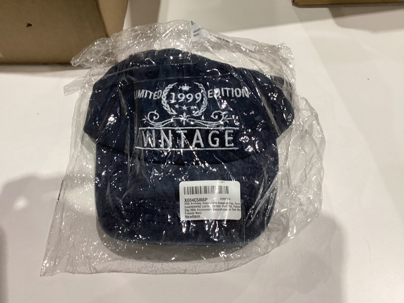 Condition photo showing New/Like New for Limited Edition 1990 1991 1992 1993 1994 1995 1996 1997 1998 1999 Hat for Men Women, Funny Gifts Baseball Cap Navy 1990