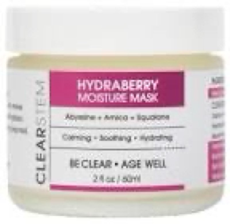 clearstem hydraberry hydrating face mask for women - night mask for sleeping for women with ceramide
