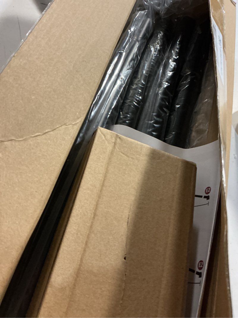 Condition photo showing Good Condition for abiglifty curved shower curtain rod, 43-66 inches adjustable shower curtain rod, rustproof, round extra wide shower rod for bathroom, bathtub, stall, need to drill,black 43-66inch