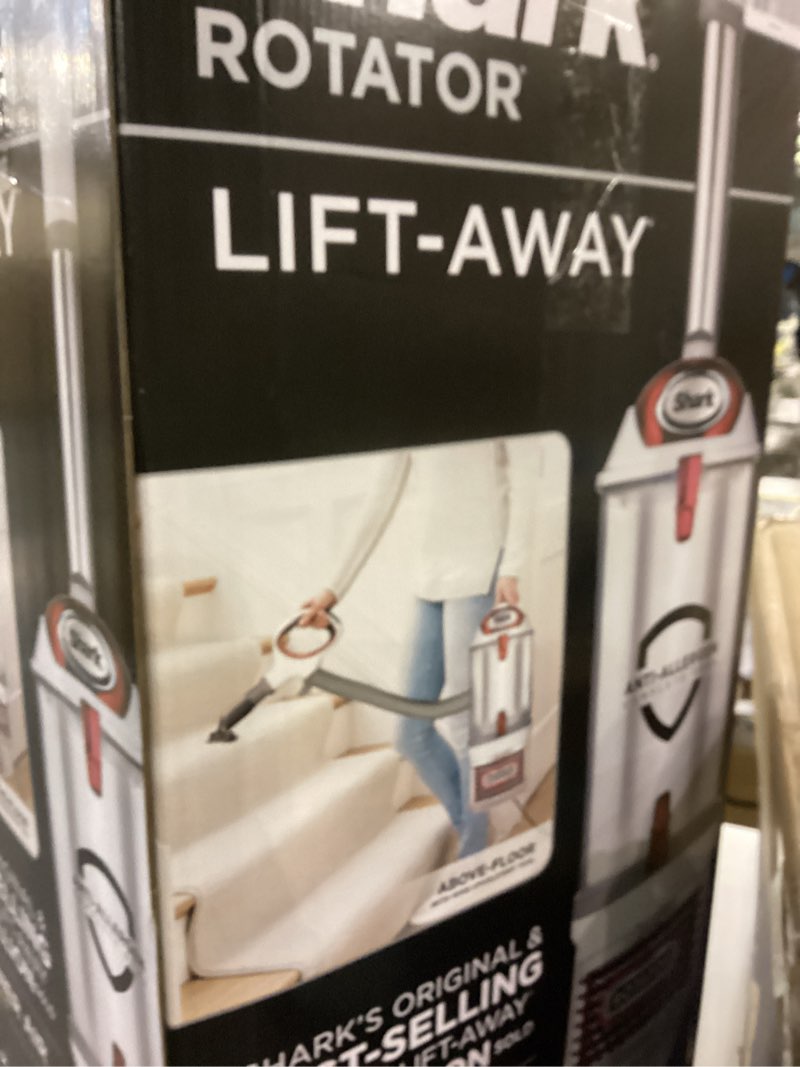 Condition photo showing As Is for Shark NV501 Rotator Professional Lift-Away Upright Vacuum with HEPA Filter, Swivel Steering, LED Headlights, Wide Upholstery Tool, Dusting Brush & Crevice Tool, White/Red