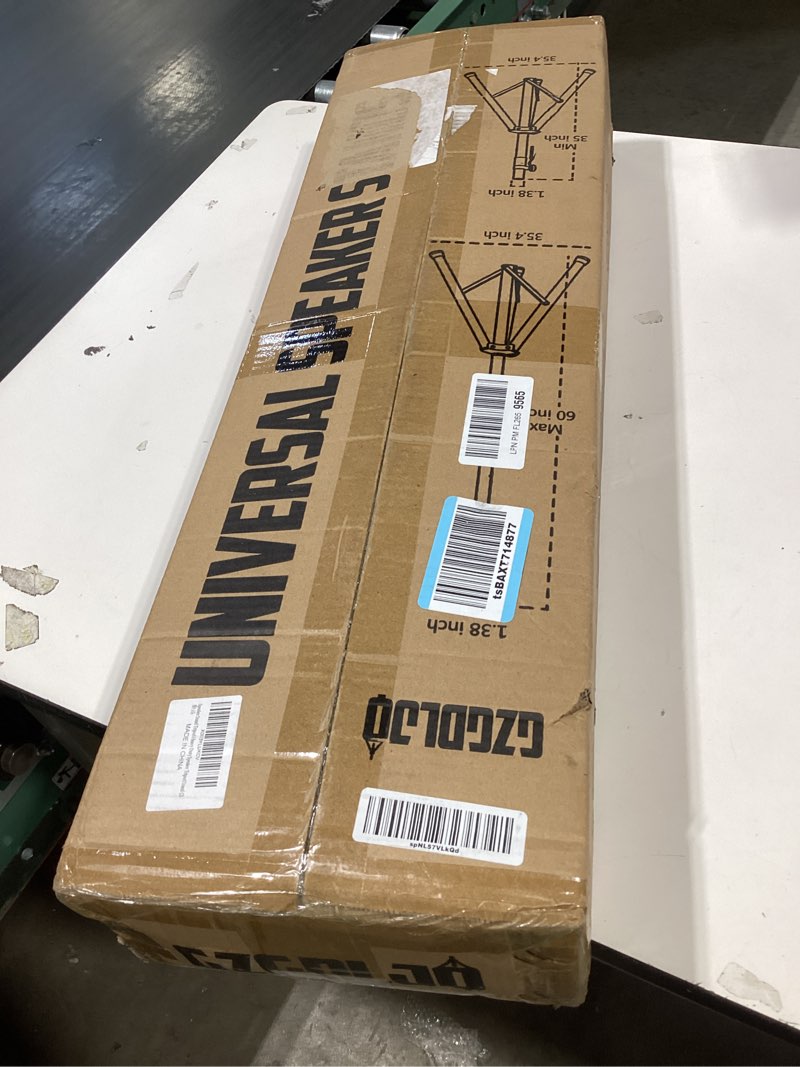 Condition photo showing Good Condition for 2 pack universal speaker stands pair, height adjustable tripod from 35 to 60 inch 35 mm compatible insert with carrying bag for stage sp-502-2-d