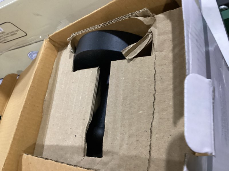 Condition photo showing As Is for Kichler Barrington 1 -Light 13-in H Distressed Black Hardwired Outdoor Wall Light