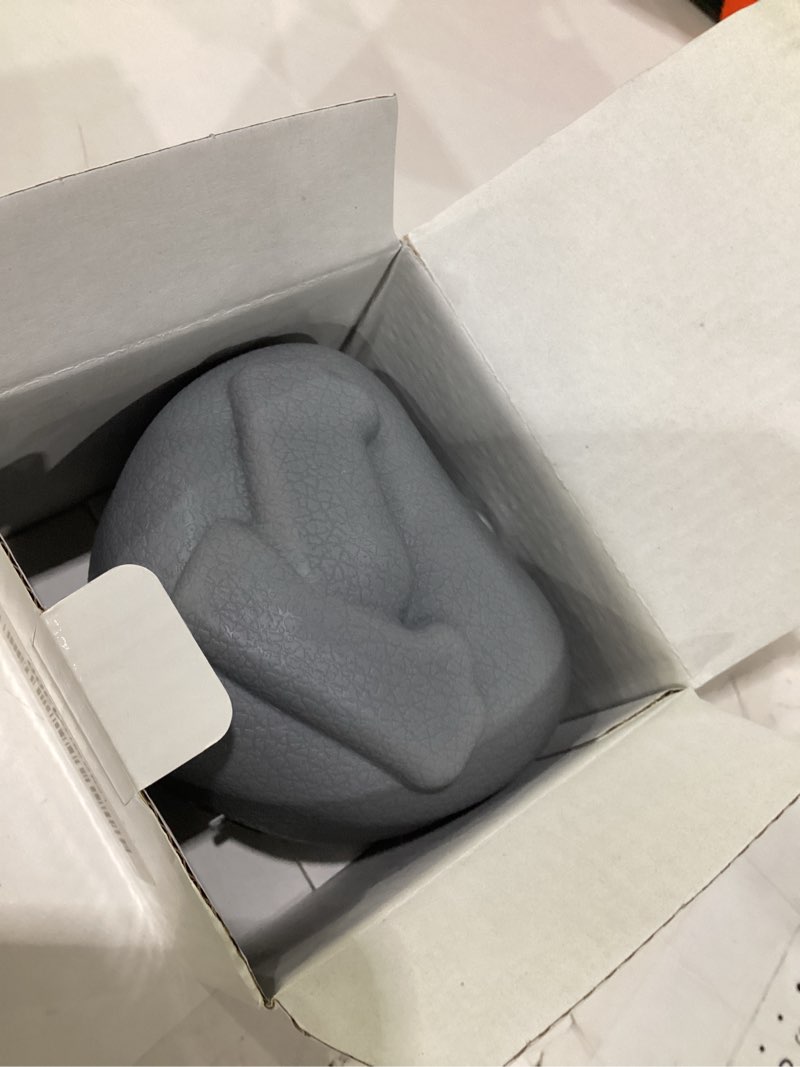 Condition photo showing Good Condition for inflatable neck pillow for travel – adjustable cervical support brace for sleeping, posture, plane & office – ultra-lightweight, portable & compact – gray neck support for men & women