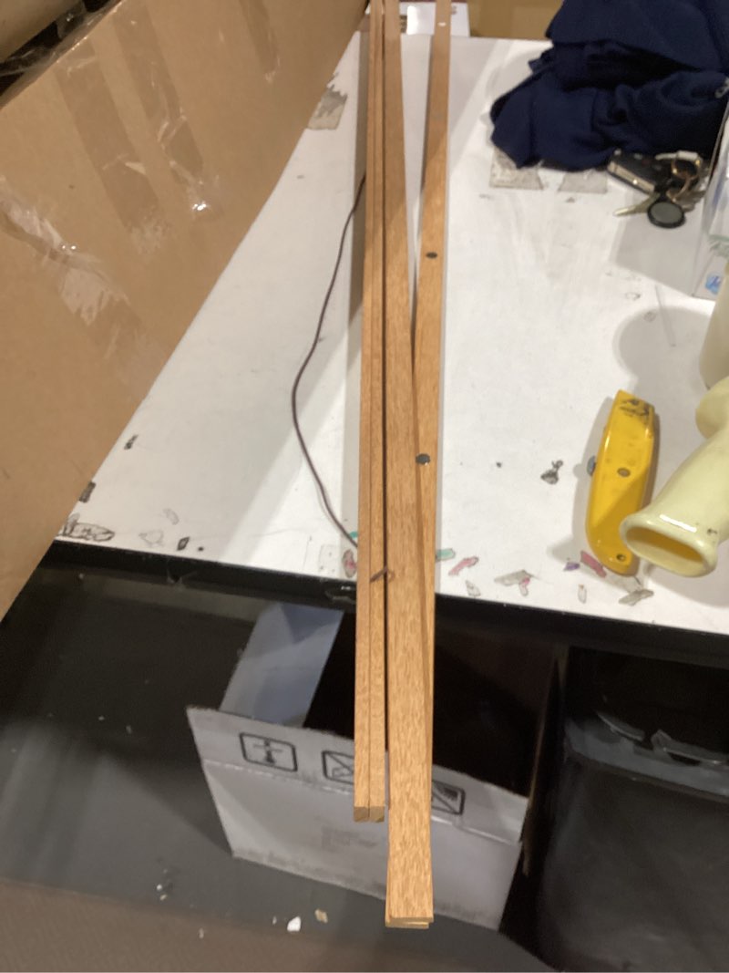 Condition photo showing Good Condition for falamon magnetic poster hanger frame, 48x36 48x24 48x32 teak wood magnet poster frame for posters, prints, photos, pictures, maps, scrolls, and canvas artwork teak wood 48l" x 0.7w"