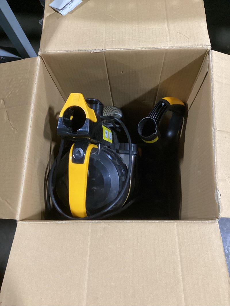 Condition photo showing As Is for Eureka Powerful Upright Vacuum Cleaner for Home Pet Hair, Lightweight Household Upright Vacuum for Carpet and Hard Floor, MaxSwivel Pro NEU350 with Pet Tool, Yellow MaxSwivel Pro NEU350 with Pet Tool Yellow