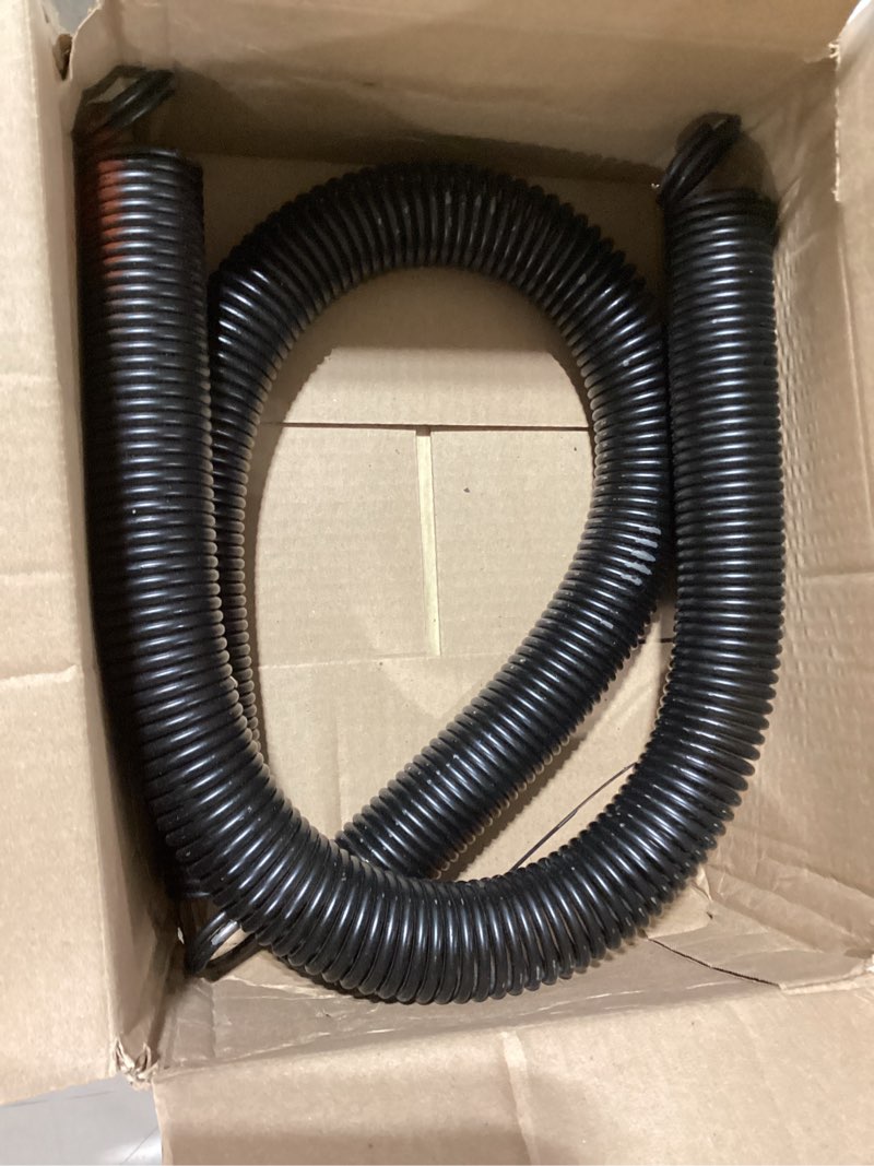 Condition photo showing As Is for similar product not like stock photo similar Black Compression Springs (O.D. 1.7\" X I.D. 1.25\" X Length 3.9\" ) 218 Gauge (1/4\") Coil Wire - 163 lbs/Inch
