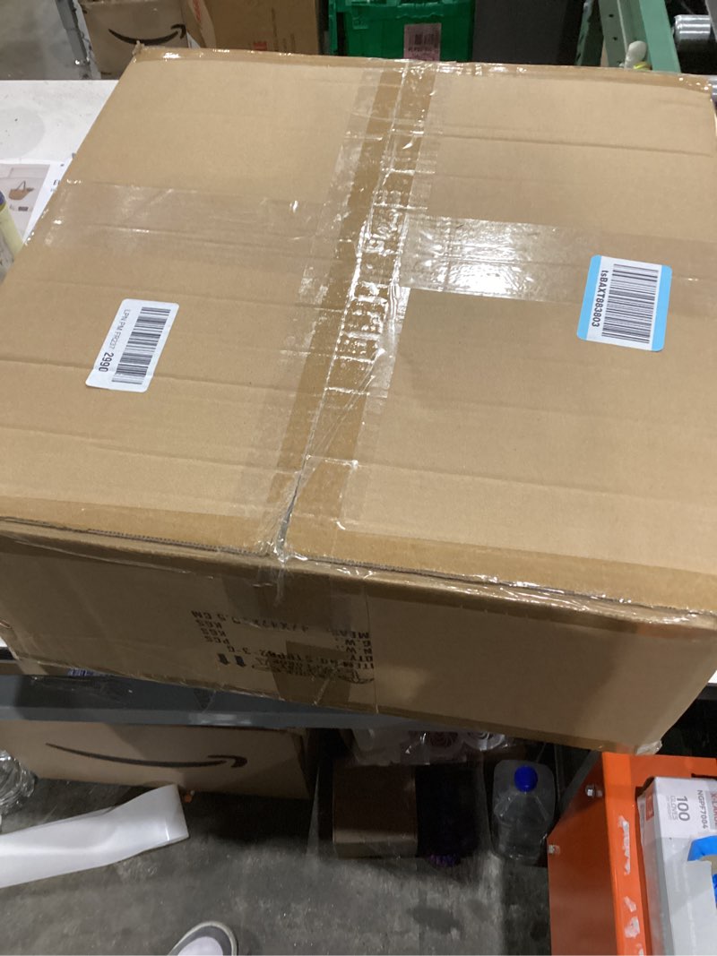 Condition photo showing New/Like New for 6-Petal White Floral Glass Pendant Light Fixture - Vintage Shell Flower Chandelier with Gold Finish for Kitchen Island Dining Room Bedroom White-1