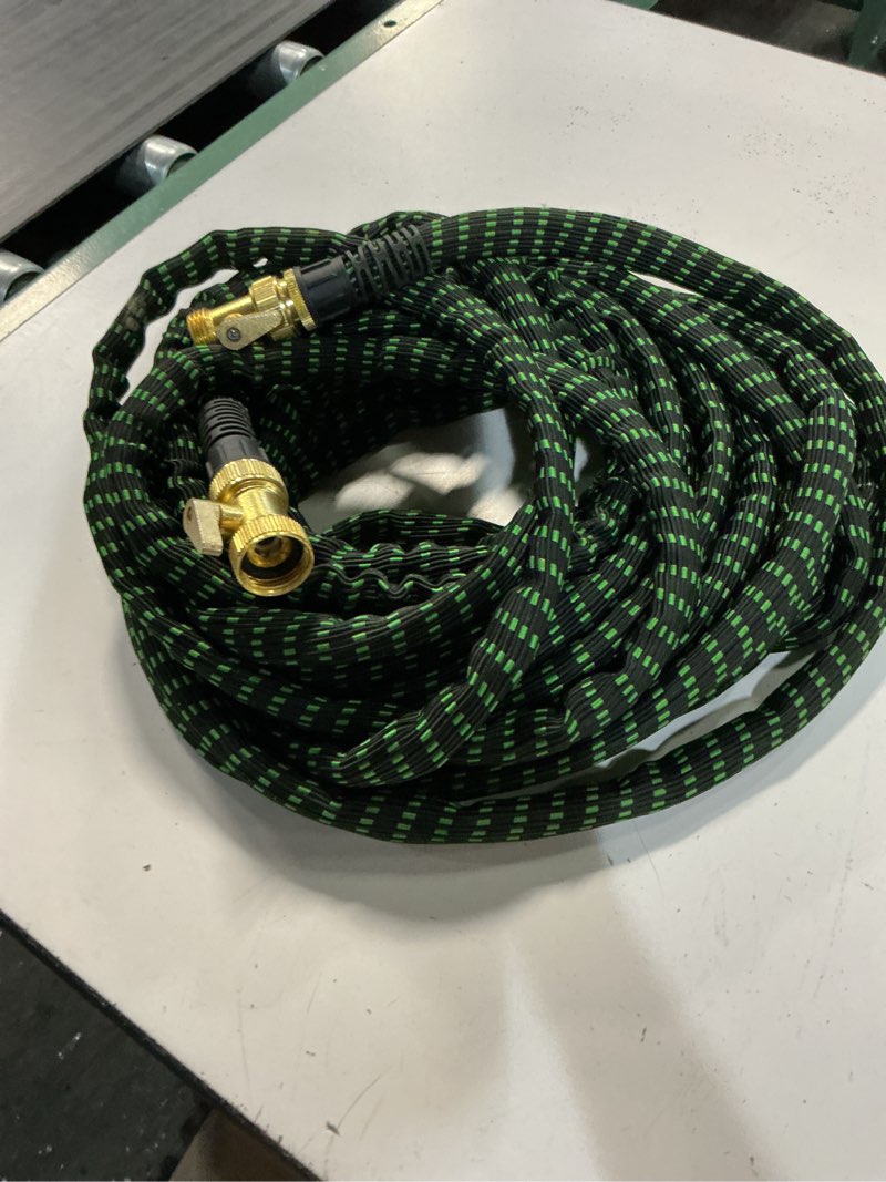 Condition photo showing As Is for flex-able hose xtreme 1-in x 50-ft kink free woven green hose