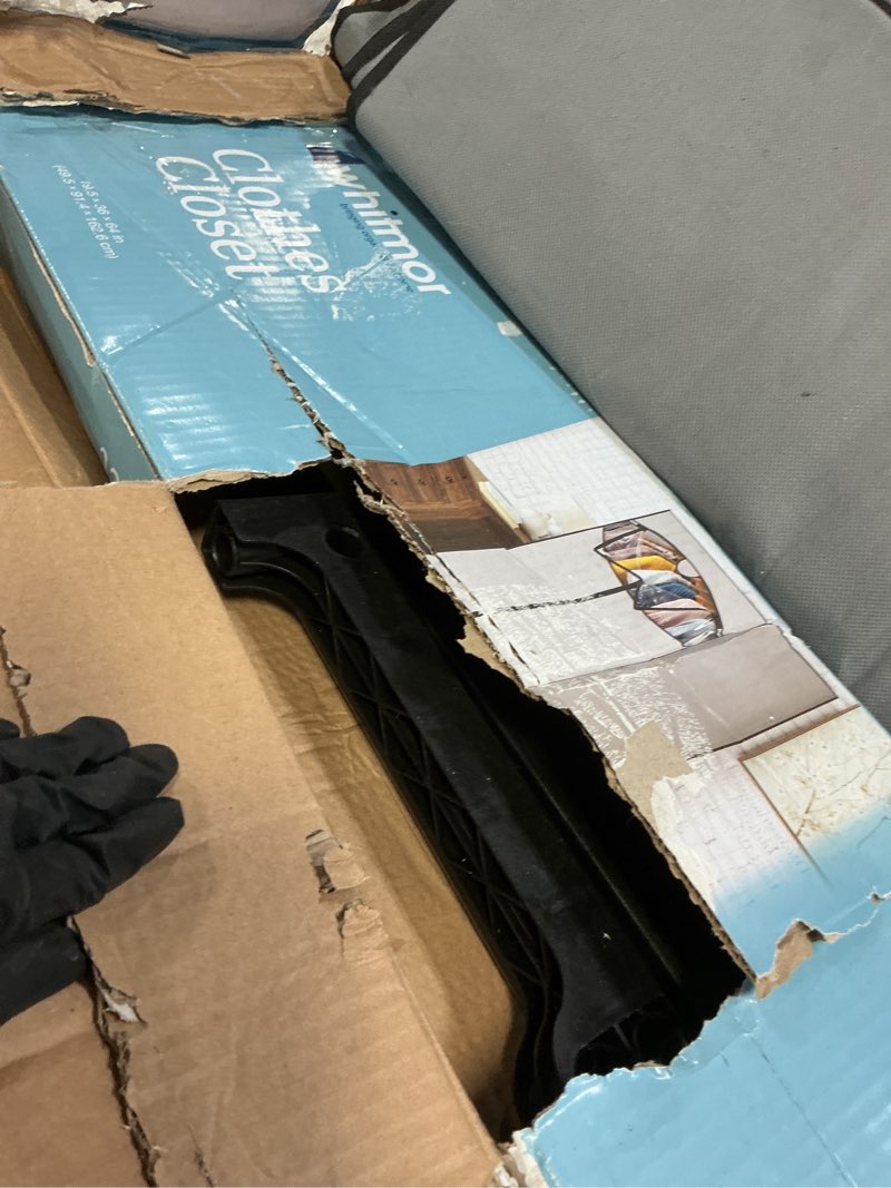 Condition photo showing As Is for Whitmor Portable Clothes Closet, 36 inches, Grey