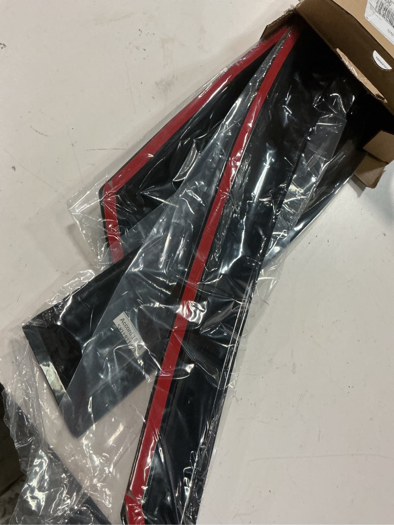 Condition photo showing Good Condition for kpy rain guards fit for 2018-2023 honda accord, out-channel window visors vent wind deflectors 4pc, car accessories for 18-23 accord (sedan only) 2018-2023 accord