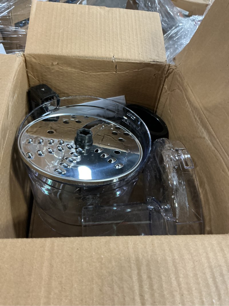 Condition photo showing As Is for Black & Decker FP4100B Easy Assembly 8-Cup Food Processor - Black