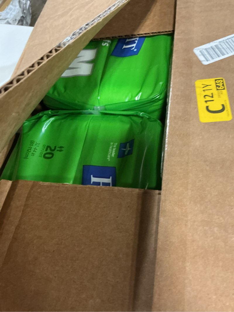Condition photo showing New/Like New for fitright adult diapers, ultra heavy absorbency, m (waist size 32in-44in), 80 count, optifit incontinence briefs for men and women, disposable, moisture-wicking, leak protection, medium 80 count