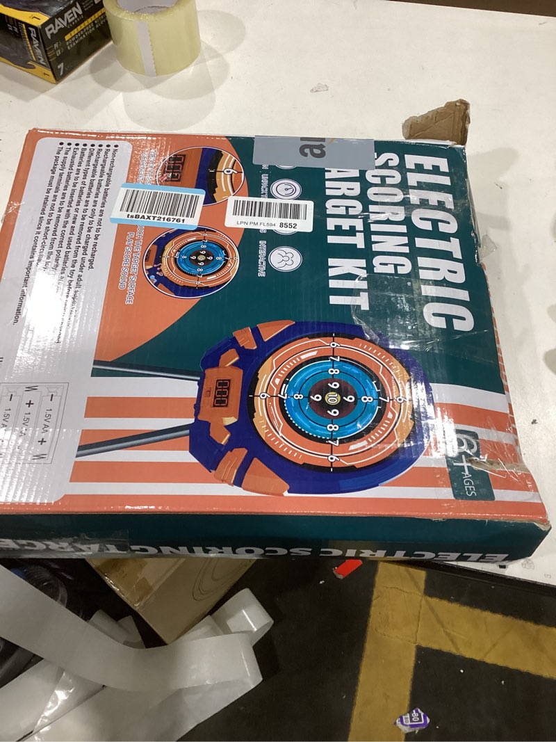 Condition photo showing New/Like New for Shooting Target for Nerf w/Toy Guns and Foam Darts, Upgrade Digital Shooting Game with Touch Screen Practice Target, Electronic Scoring Targets for Nerf Gun for Kids Aged 5 -13 Boys, Girls stand
