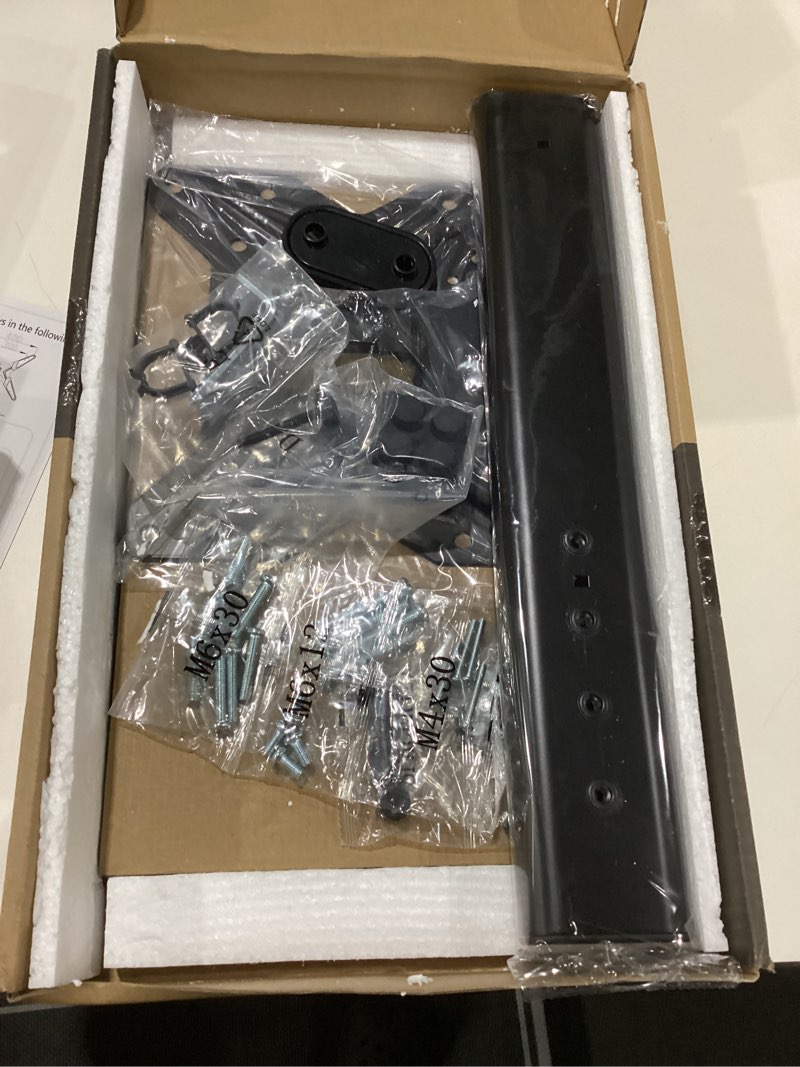 Condition photo showing New/Like New for Hemudu Universal Swivel TV Stand/Base Table Top TV Stand for 21 to 50 inch TVs with 90 Degree Swivel, 4 Level Height Adjustable, Heavy Duty Tempered Glass Base, Holds up to 99lbs, HT02B-002 15 x 9.9 x 23.3 inches (For 21"-50" TVs)