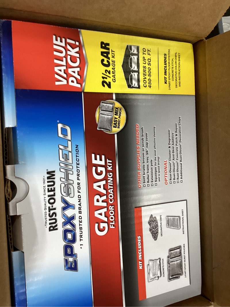 Garage floor coating kit