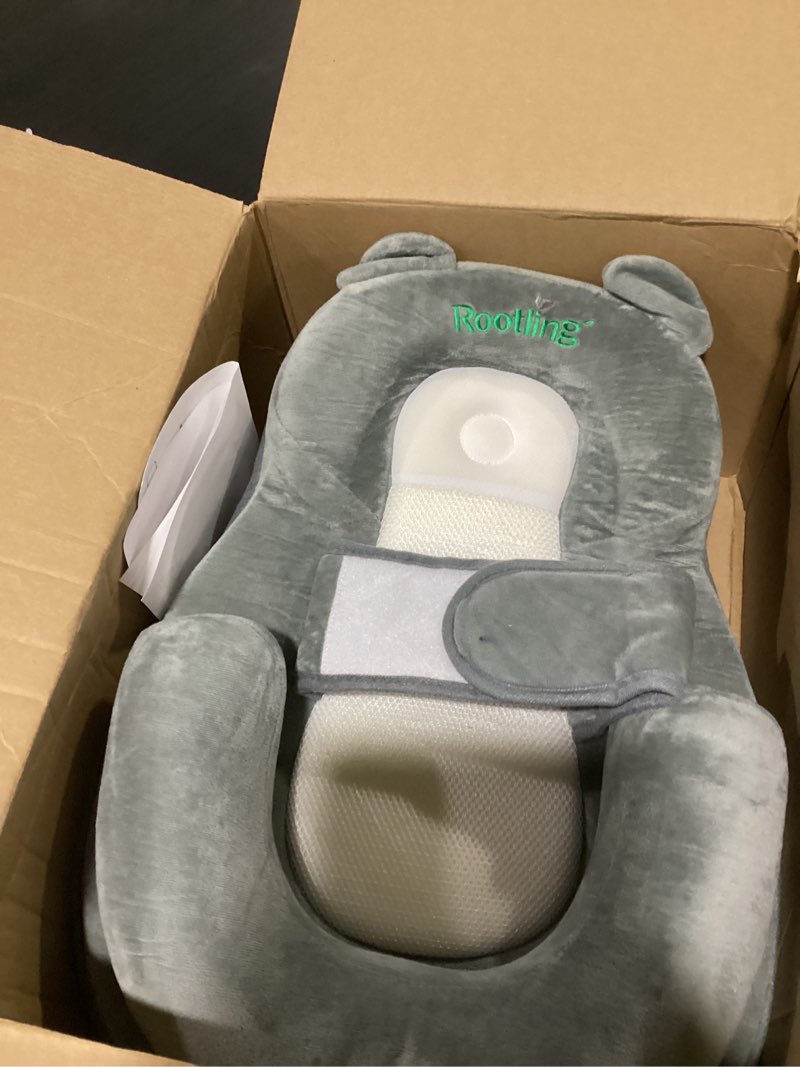 Condition photo showing As Is for baby feeding pillow, anti overflow breast feeding pillow, baby lounger & tummy time mat, detachable design