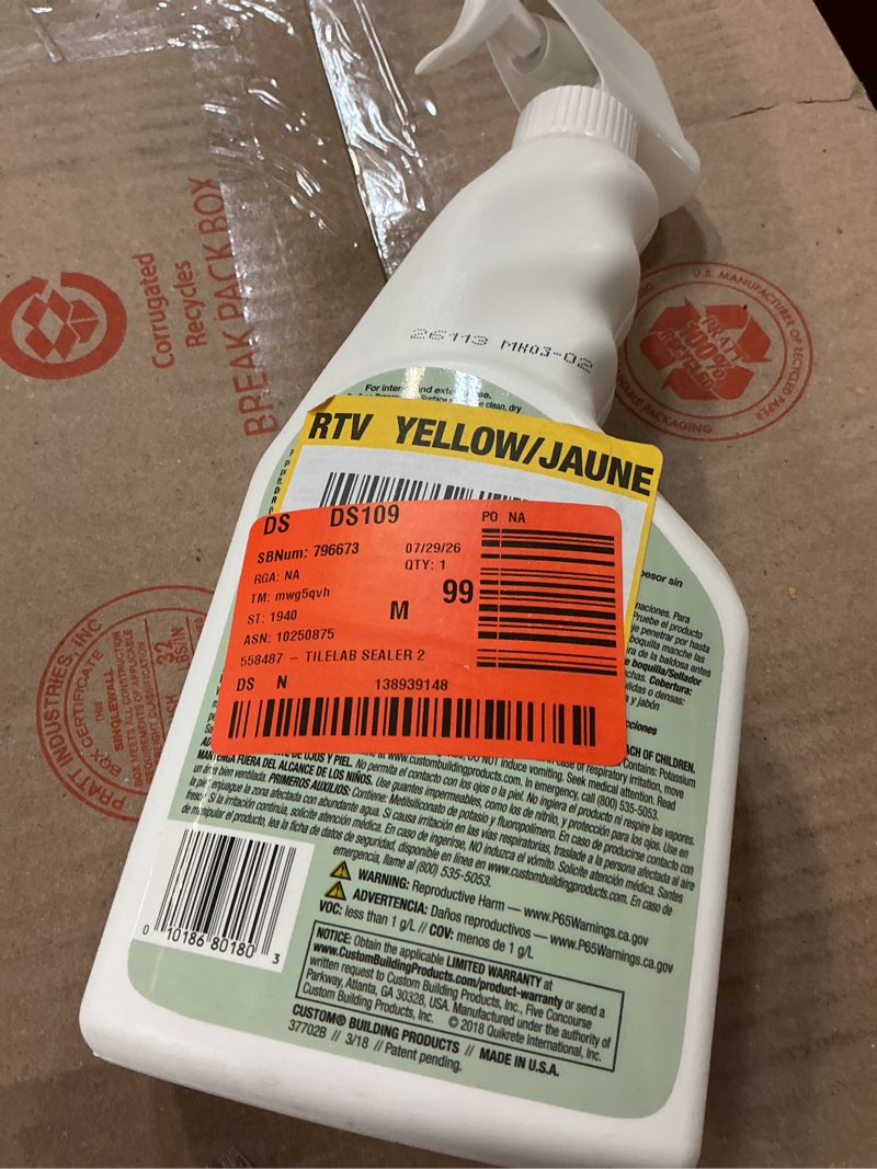Condition photo showing Good Condition for tilelab 1 qt. penetrating sealer for tile, concrete, porcelain, stone and grout