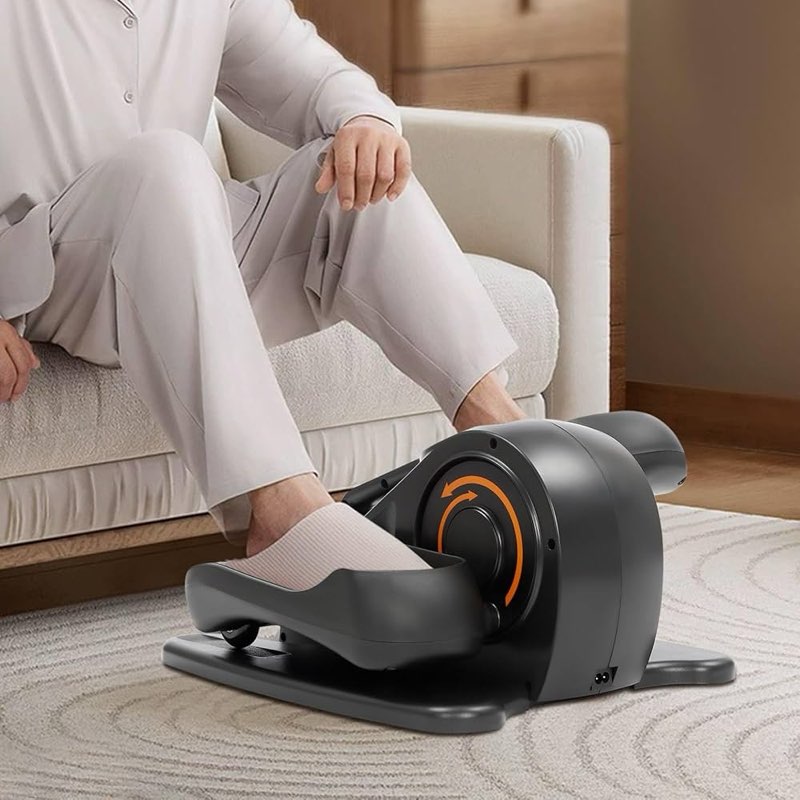 Under desk elliptical exercise machine 